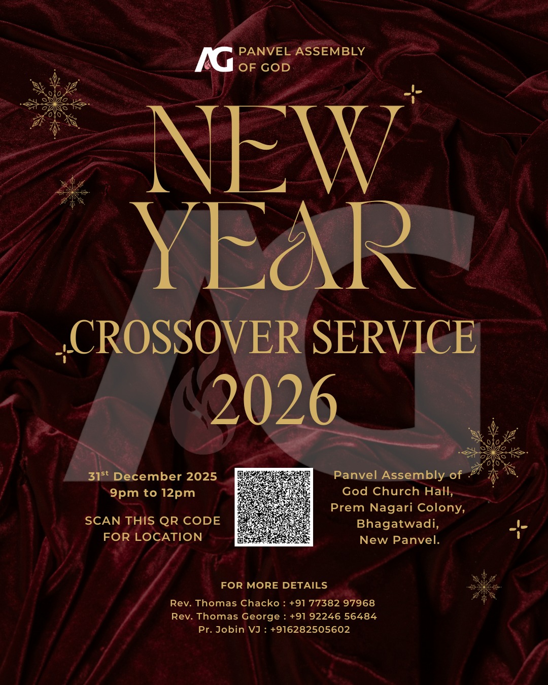 Panvel Assembly of God New Year Crossover Service 2026